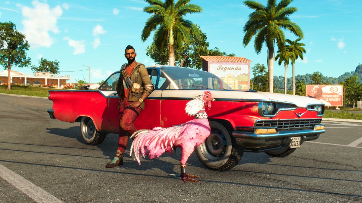 the_inner_click's tweet photo. Roadtrippin' with my favorite ally.
#farcry6freeweekendcontest 
#summervibes
#VirtualPhotography https://t.co/2p9gLb1p5e