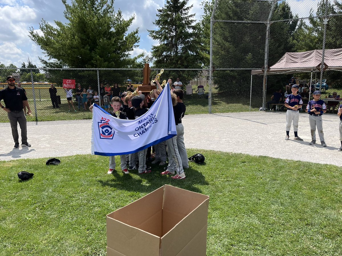 D5LLOntario's tweet image. That’s a wrap!  Congratulations to the @AncasterLL DBacks on their 13-3 victory over @WSC_BB to become the Ontario Minor Division Champions.   

What a fantastic week of Minor Baseball. Looking forward to what the future holds for these teams. #littleleague
