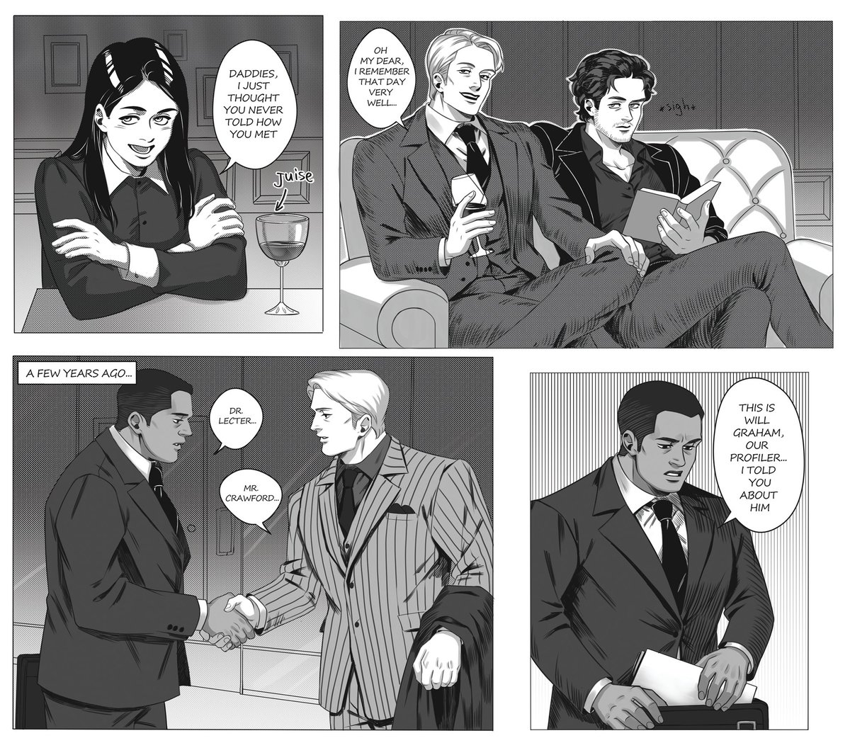 *How did you meet?*
(Addams Family au)
#Hannibal #Hannigram 