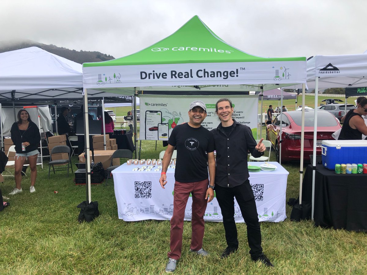 CaremilesInc's tweet photo. Early morning preparations were underway... #teslatakeover #caremiles #DriveRealChange #Teslacalifornia #MeetCaremilesTeam #FiresideChats https://t.co/hGSbUSD2C2