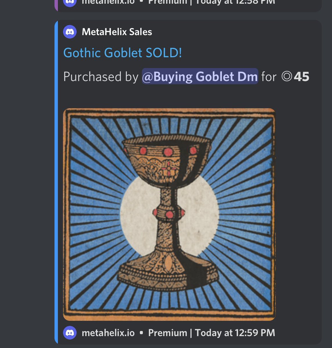 You can get this airdropped randomly by just holding 1 <a href="/GothicDegens/">Gothic Degens</a> 👀

Tell me where else you can receive a 45 SOL airdrop, I’ll wait…