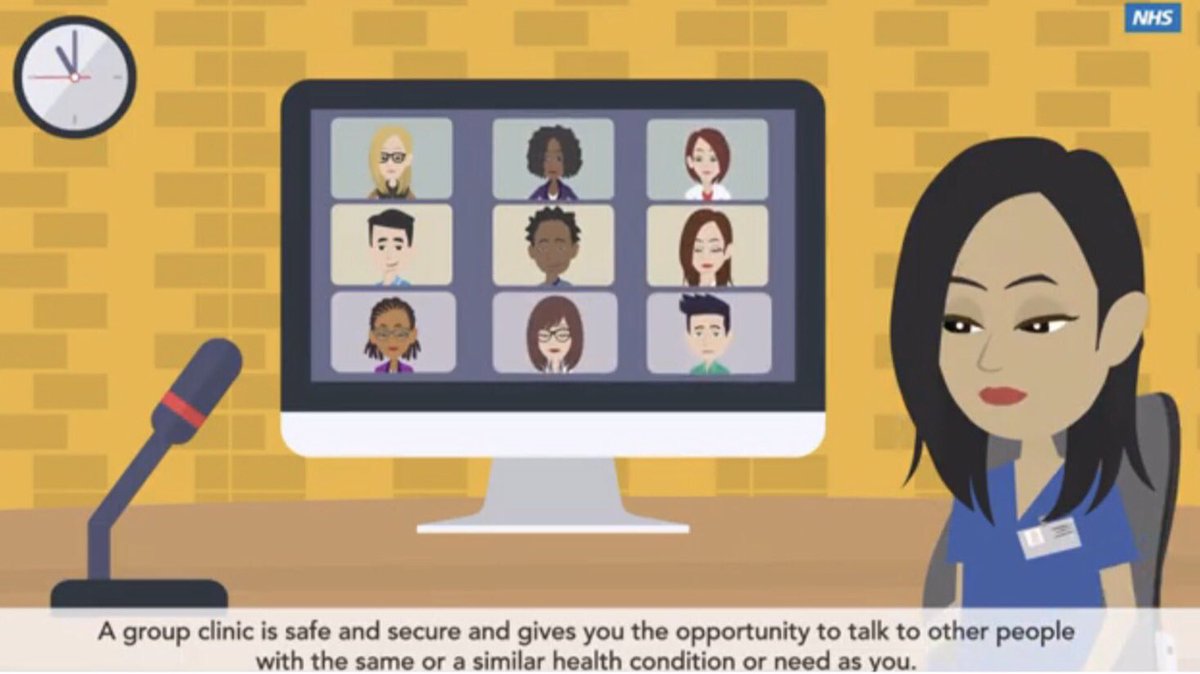 🏥Want to learn how #videogroupclinics are supporting patients with long term health conditions?

Watch our short animation to discover more about this award winning NHS person centred care pathway for #generalpractice vimeo.com/479832080