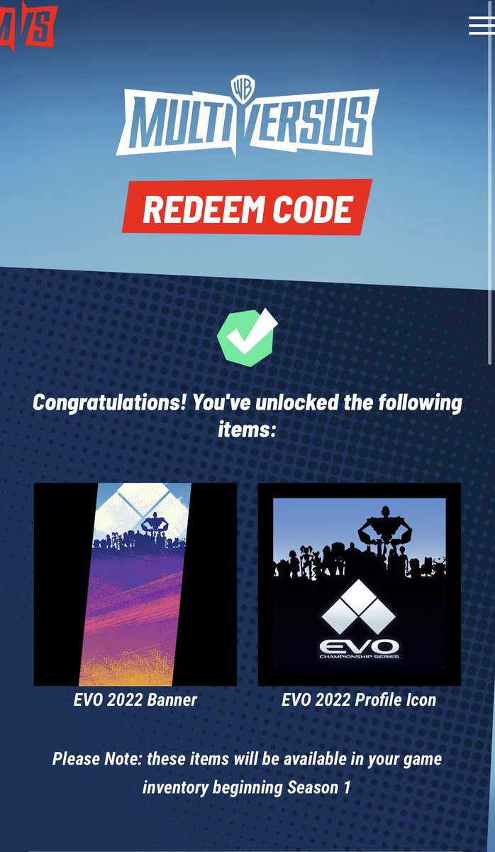 MultiversusInfo's tweet image. The MultiVersus website is currently having difficulties with everyone signing in to redeem the FREE EVO 2022 Items.  Be patient as they fix this problem. 
#MultiVersus #Evo2022
