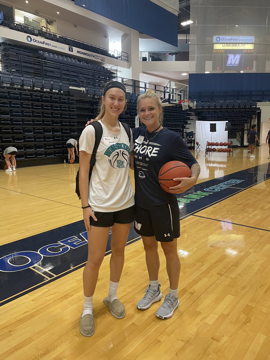 <a href="/Kileywilhelm5/">Kileywilhelm</a> attended Monmouth’s Elite Camp with former York Thunder player (class of 2014) and York Thunder Assistant Coach Cami Boehner who is now an assistant coach at Monmouth. 
@MUHawksWBB