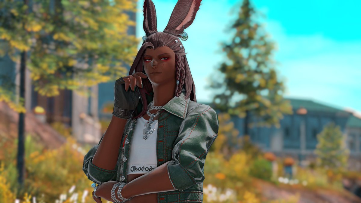 'What? Cat got your tongue?' 💚💫 #ffxiv #ff14 #ff14ss #viera #gposers