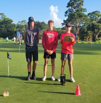 Honored to help at the VBHS Booster’s Golf Tourney &amp; fundraiser today. Proud of my lil sis @Laneyryan2008 &amp; team for taking T7. @vbfootball #WeAreVero