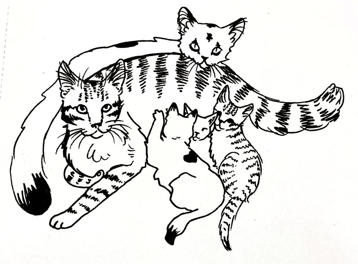 troysartwork's tweet photo. hey all, my break is over &amp; today i dropped a piece called 'cat family'
I'm focusing more on what i have always loved to do, and that's creating.
on that note I'm starting daily sketches!!
3 mints are up
expect a giveaway coming soon too ;]
https://t.co/qIZ5681oFy https://t.co/wD1doI3UCx