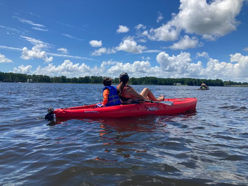 cnlewie's tweet photo. Today’s summertime adventure In the kayaks. Not pictured me getting pooped on by the seagull. #summer #ncsummer #pungo https://t.co/F3jZoyfRcs