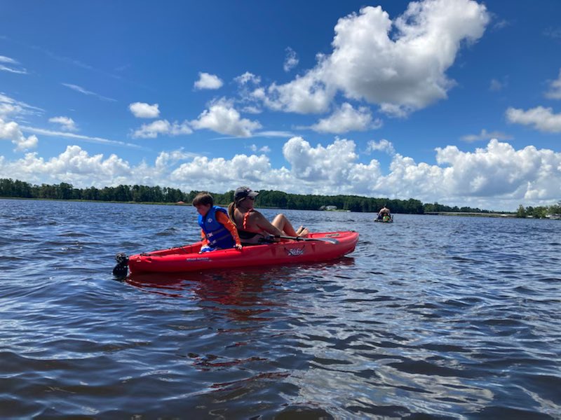 cnlewie's tweet photo. Today’s summertime adventure In the kayaks. Not pictured me getting pooped on by the seagull. #summer #ncsummer #pungo https://t.co/F3jZoyfRcs