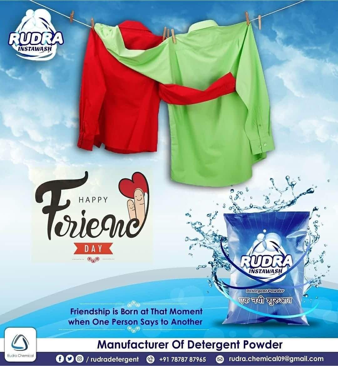 Rudradetergent's tweet photo. #HappyFriendshipDay
#Dosti #Friends #FriendsForever
#FriendshipDay #मित्रता_दिवस
रुद्र डिटर्जेंट - हाथों की रक्षा कपड़ो की सुरक्षा.
#GoingVocalForLocal #BeIndianBuyIndian #VocalForLocal #AtmaNirbharBharat
#RudraWashingPowde #RudraInstawash #RudraDetergent #RudraDetergentPowder https://t.co/BNordVdhNt
