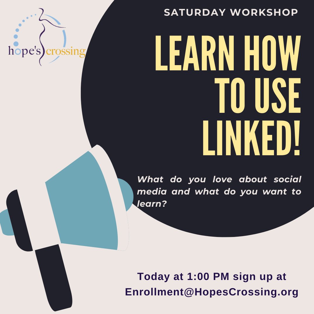 CreateHope's tweet photo. #NewWorkshop  Learn how to use LinkedIn. Get an overview of Linkedin, Creating a Profile, Job Seeking and Networking.
Today August 6th at 1:00 PM  Register at Enrollment@HopesCrossing.org @LCBInspires 

#HopesCrossing2022 #SupportForWomen #WomensResources https://t.co/ELGceGZNb4