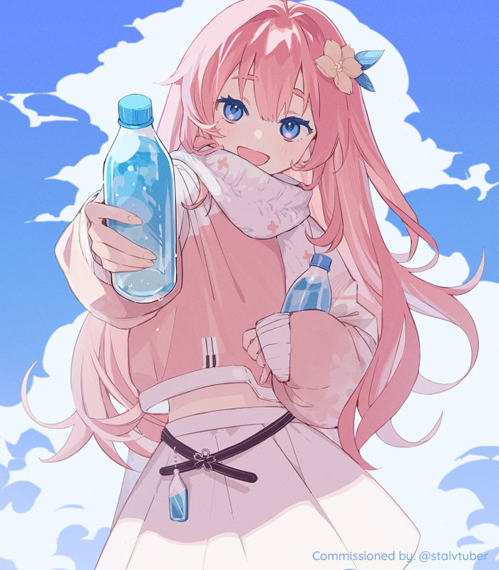 hkina7's tweet photo. Congratulation on your debut, @stalvtuber !✨
Thank you for letting me draw two pieces of illustration for your debut, I really loved drawing all the comfy and fluff in your 2.0 concept! Water good!!!!!🌸💧 https://t.co/Rr6pR9swWw