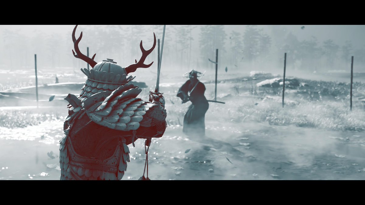 LimitDew's tweet photo. Having so much fun with Photo mode @SuckerPunchProd! 

#GhostOfTsushima #PS5 #Ronin #Strawhatronin #photography #JinSakai https://t.co/vJQfuztskY