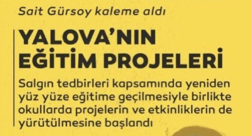 Yalova İl Millî Eğitim Müdürlüğü (@yalovamem) on Twitter photo Salgın sonrası yüz yüze eğitime geçilmesiyle birlikte eğitim projeleri ve etkinliklere yeniden başlandı.
#eğitimdesonbiryıl
<a href="/akmeseibrahim/">Halil İbrahim Akmeşe 🇹🇷</a> <a href="/tcmeb/">Millî Eğitim Bakanlığı</a> Salgın sonrası yüz yüze eğitime geçilmesiyle birlikte eğitim projeleri ve etkinliklere yeniden başlandı.
#eğitimdesonbiryıl
<a href="/akmeseibrahim/">Halil İbrahim Akmeşe 🇹🇷</a> <a href="/tcmeb/">Millî Eğitim Bakanlığı</a>