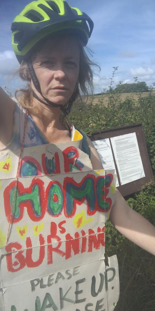 On way cycling to #ClimateCampIreland passed planning application notice for LNG. The IPCC say no new fossil fuel infrastructure if we are to avoid burning our home.