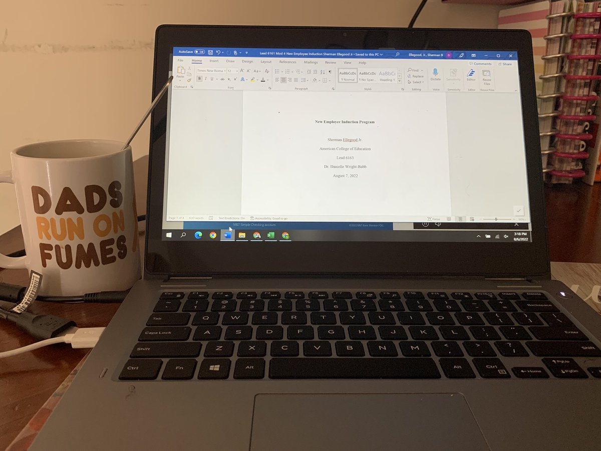 ShermanEllegood's tweet photo. 4 cups in and I got my first paper of the weekend completed. 🙌🏾 On to paper #2!!!   Thank goodness for sleepy kids on a Saturday! 💤 #DoctoralWork #Last18Credits https://t.co/xd0CQNKrqY
