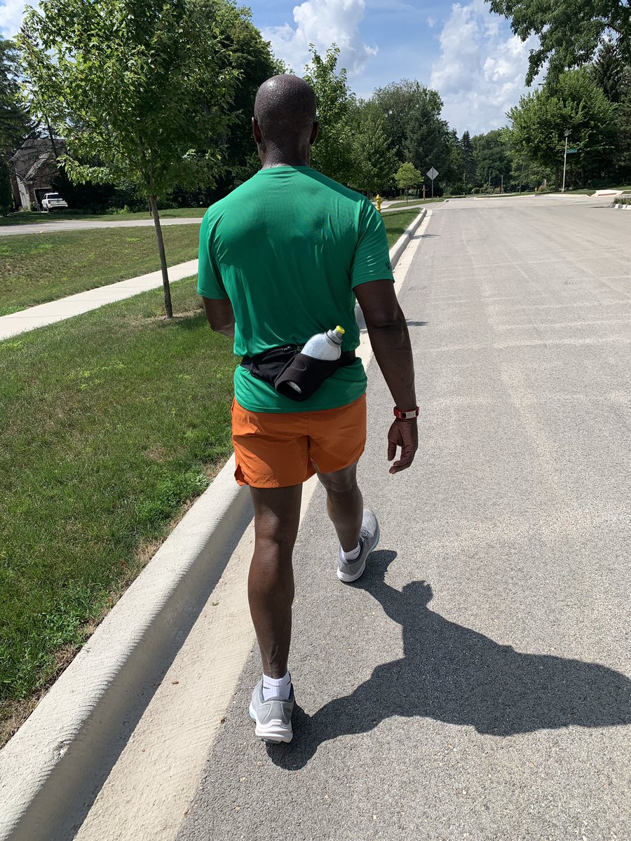 My old man can still RUN. It was a little difficult to keep up with him on our 4 mile run today in the 95° heat. <a href="/WinstonAwadzi/">Winston Awadzi</a> 💪