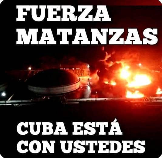 TeresaBoue's tweet photo. Horas que parecen no tener fin, el fuego no se detiene, pero tampoco el análisis objetivo de cada detalle. Cuba se mueve y ofrece todas sus #FuerzaMatanzas. Mucho@s se alistan para partir a la cooperación. #FuerzaCuba #Venceremos #CubaPorLaVida https://t.co/2UvMjrUSFf