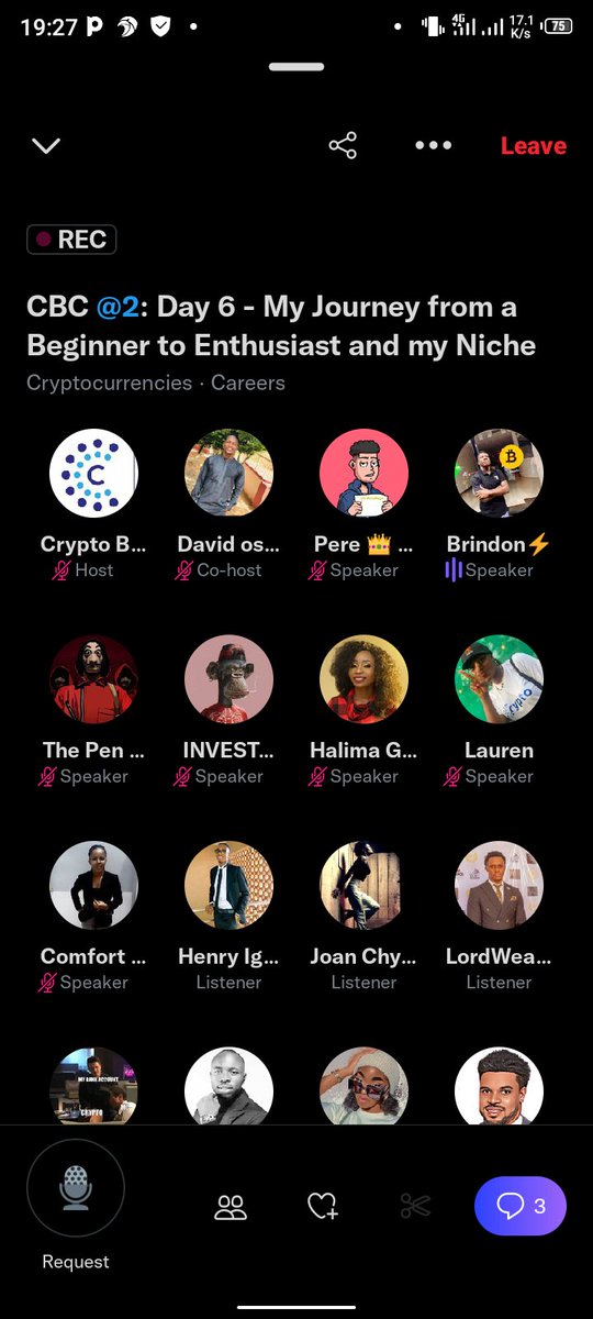 Be a voracious researcher
Be ready to serve
Be consistent
Be persistent
Get mentor
Be loud and make yourself know
All @bootcamp_crypto .
Thank you <a href="/iwuno_obinna/">Somuchgrace</a> <a href="/David_osawaru/">David Osawaru</a>  and the rest of CBC <a href="/2/">A 2-loop</a> team.