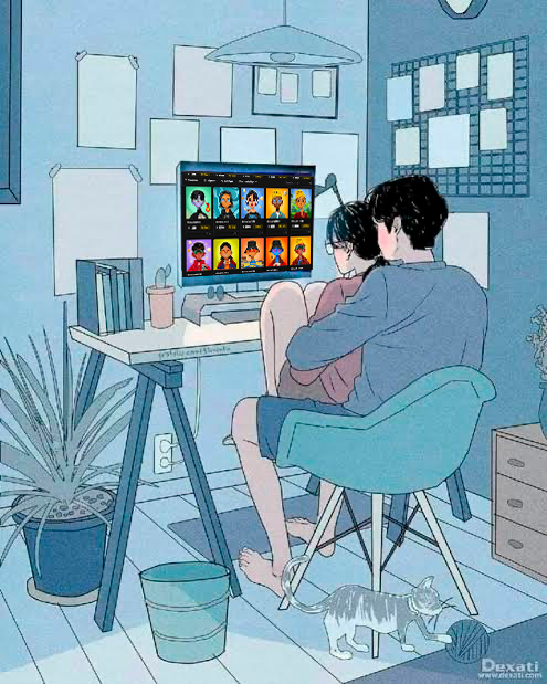 dniceart_'s tweet photo. a typical Saturday in the life of an @IntrovertsCNFT
couple https://t.co/l16US7Hn8Q