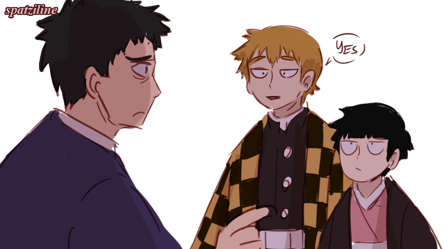 More! ft. Serizawa #mobpsycho100 #mp100fanart https://t.co/7RnRXF2ZUe 