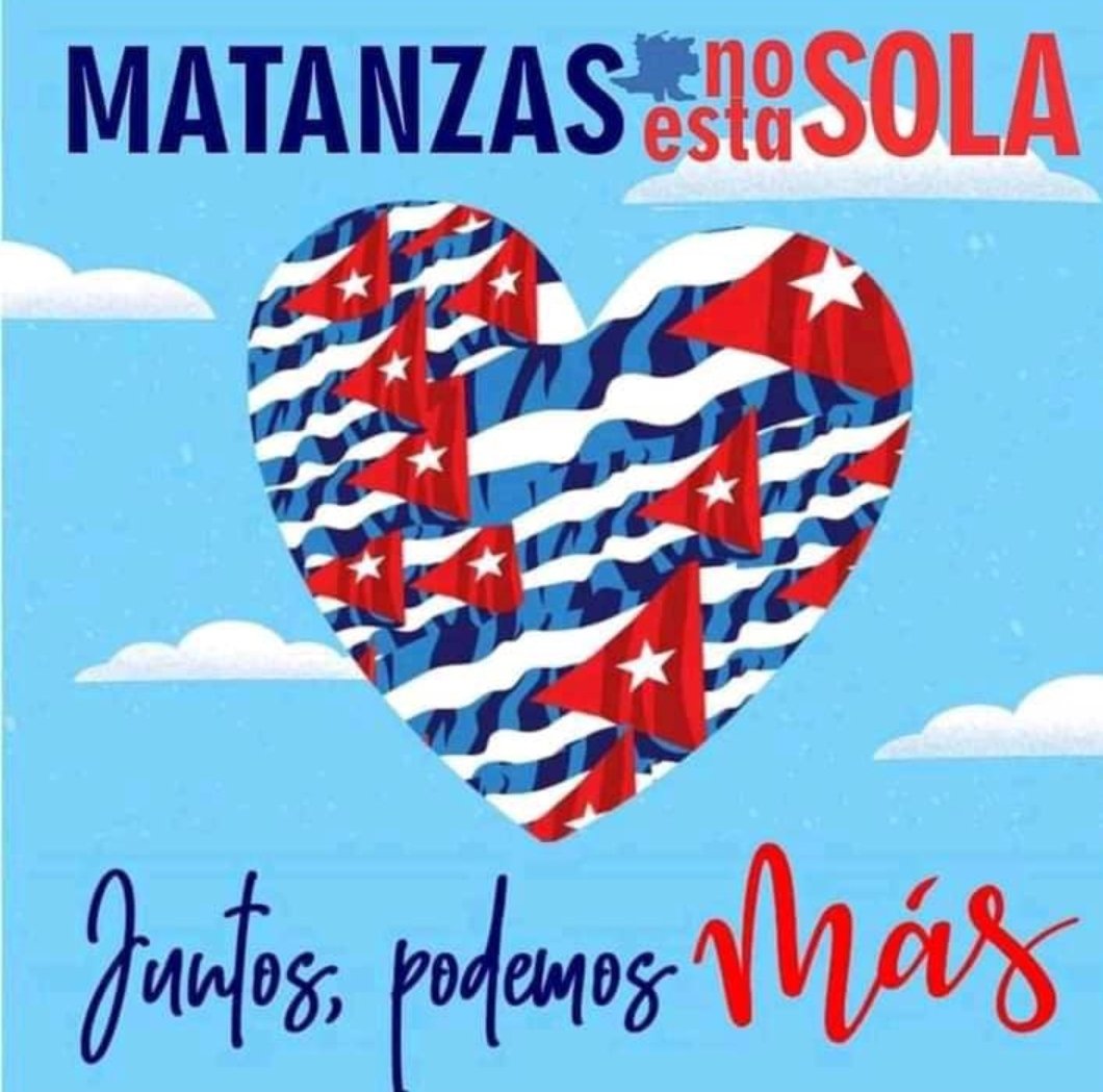 Agradecemos la ayuda y el asesoramiento internacional ofrecido y todos los mensajes de apoyo recibidos desde #Cuba y de diversos lugares del mundo.
#FuerzaMatanzas