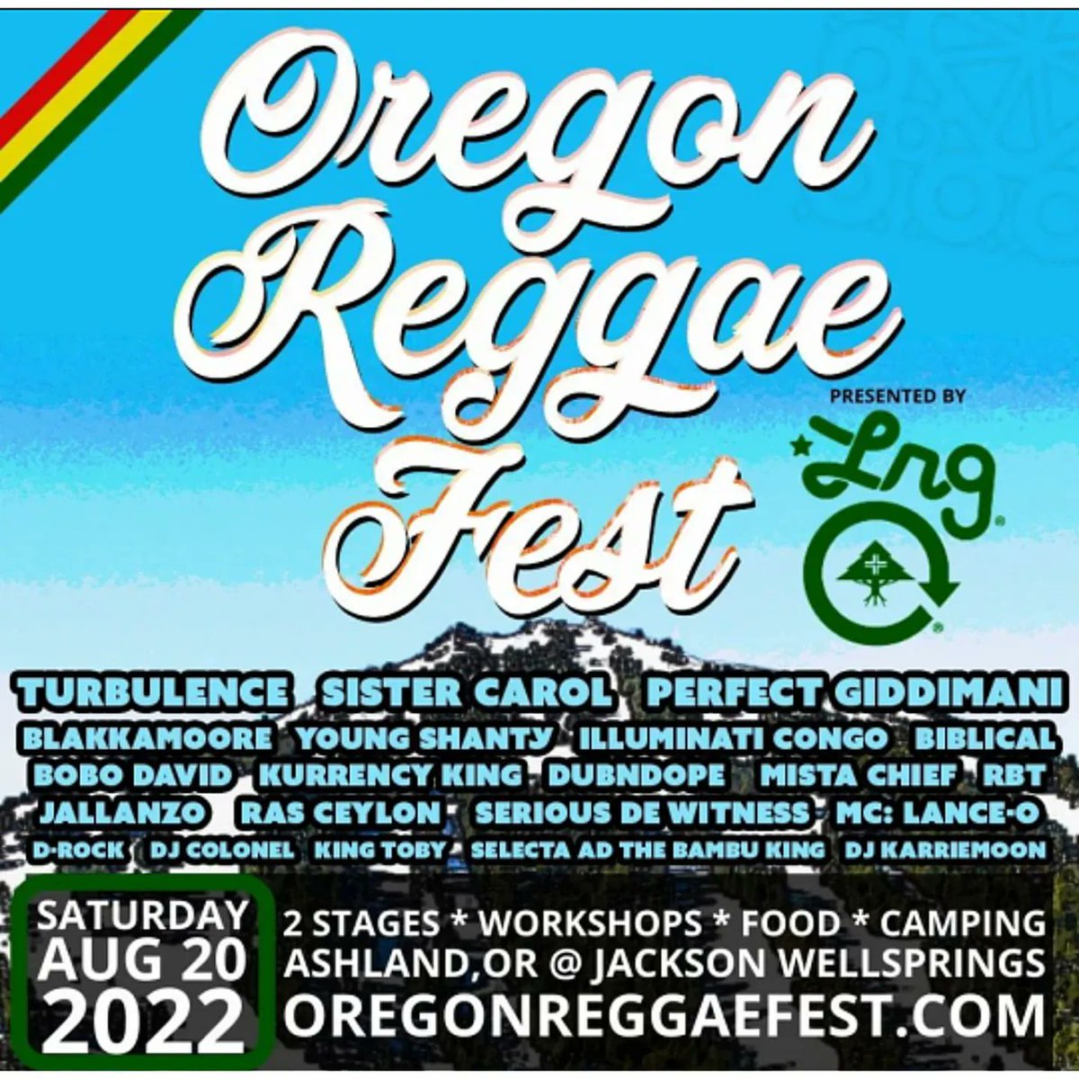 ReggaewerxPR's tweet photo. Perfect Giddimani on the roster for Oregon Reggae Fest
Ashland, Oregon August 20th! #oregonreggaefest #perfectgiddimai https://t.co/HCaga13teL