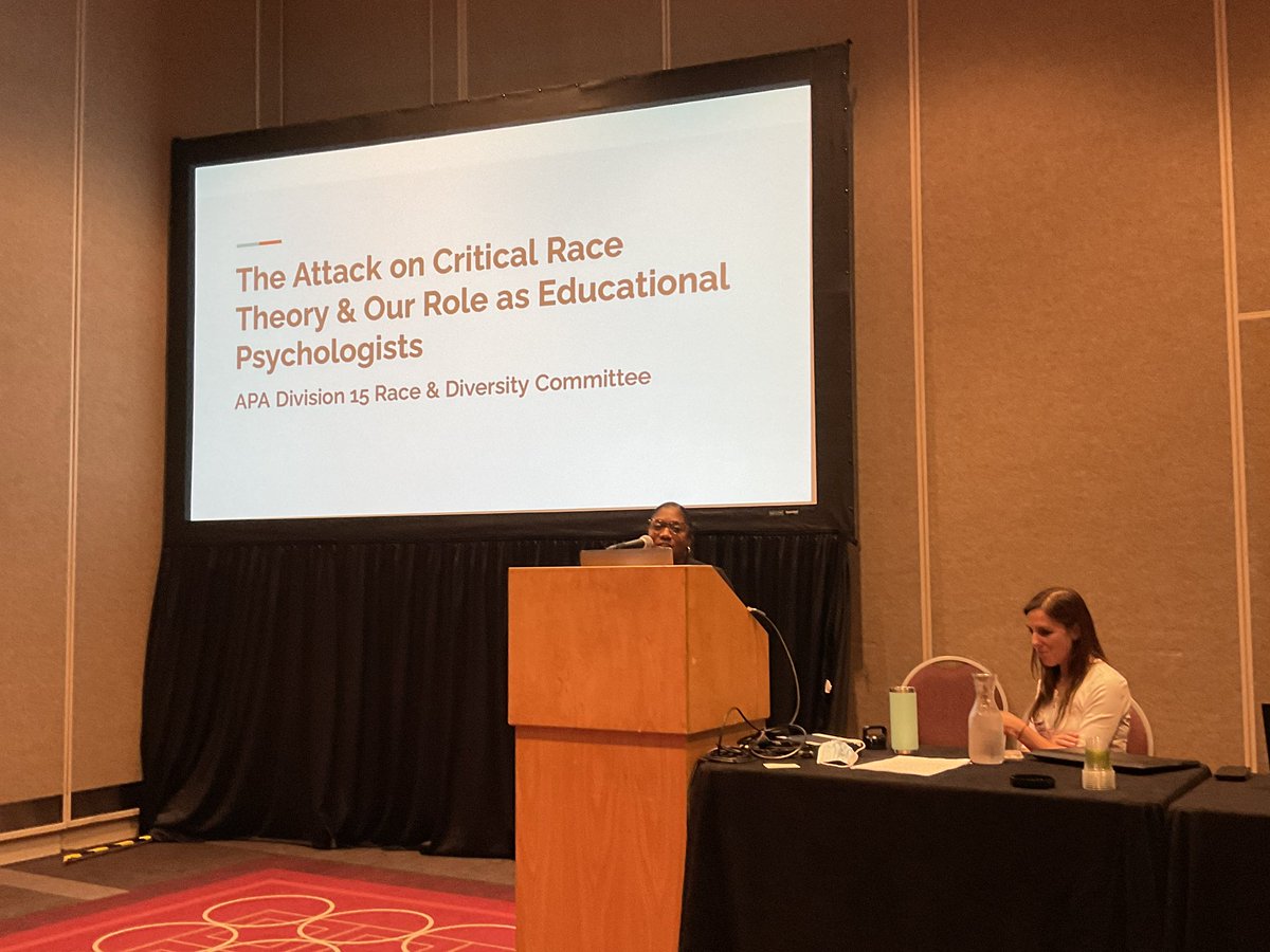 AnnettePonnock's tweet image. “The Attack on Critical Race Theory &amp;amp; Our Role as Educational Psychologists” happening NOW! @AKoenka Mecca Williams-Johnson @KoriDNicolai and Revathy Kumar @APADivision15 #APA2022