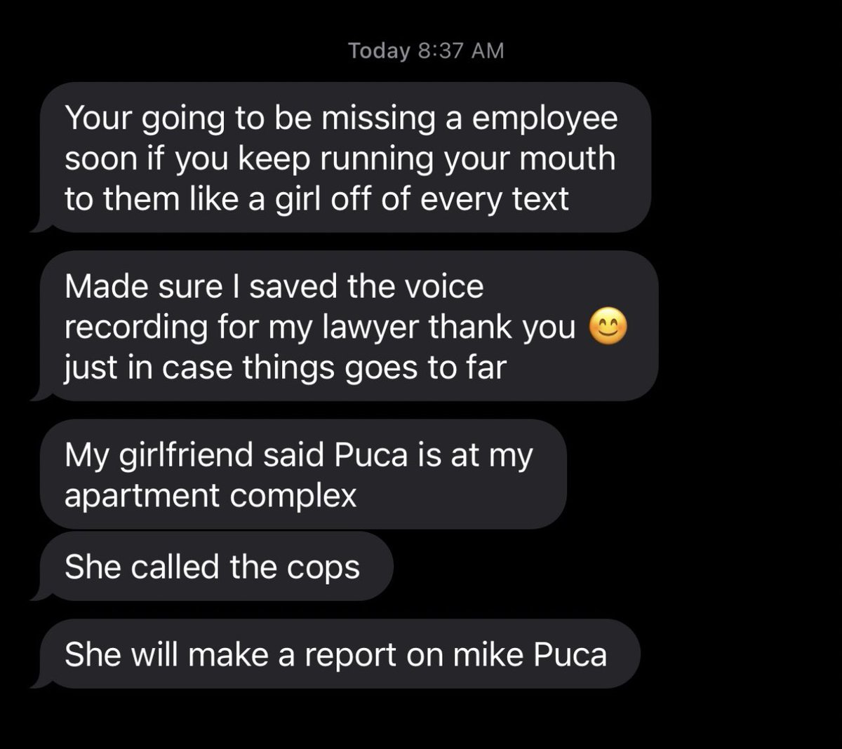 Puca_____'s tweet photo. How you gonna threaten me, tell me to pull up and when I actually pull up you jump off your chair dip down and close your blinds…these keyboard gangstas kill me https://t.co/e9jcIuTEUQ