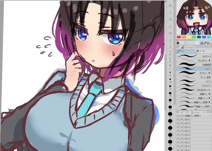 今日は時間がなく
あまり作業できず

500フォロワーありがとうございます
フォロワーの皆様には感謝しかありません

なにかしら絵を描きたいと思い
ラクガキしてました。。。が

筆が遅い上に
どの絵にも時間と愛情をかけているつもりで
サクッと描ける技量もなく
時間がかかるのはご了承下さい 