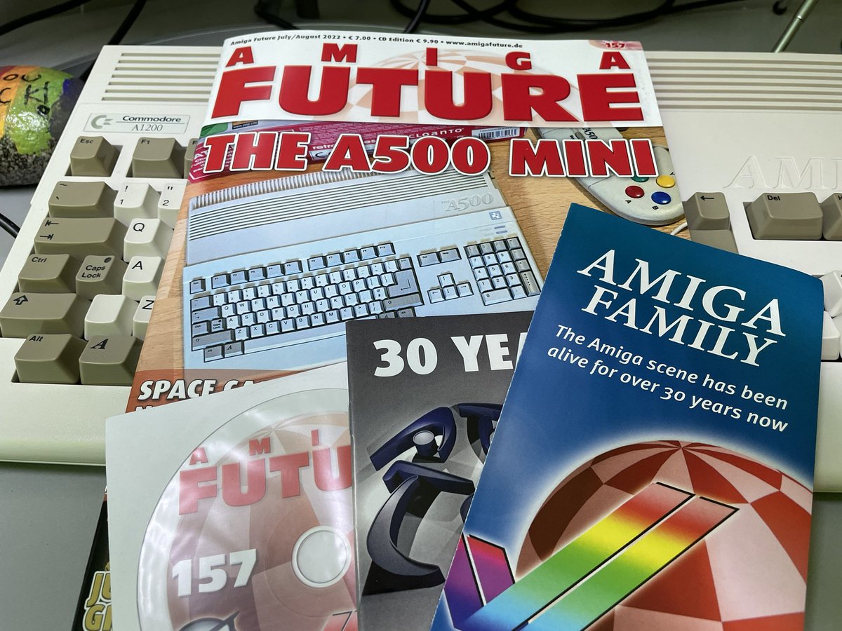 simpsondustin's tweet photo. @AmigaFuture My first installment arrived today.  We are talking kid in a candy store level of excitement. #amiga https://t.co/U7M3IJr7IK