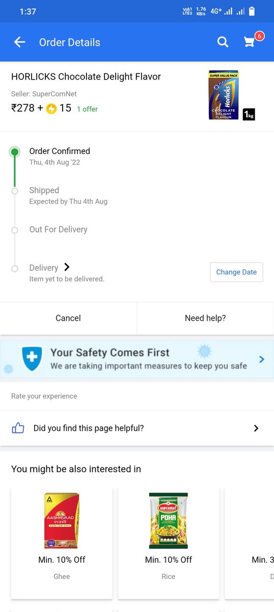 sagargupta8083's tweet image. एक बार फिर से लगता है की Flipkart ए भी समान Cancel करके बोलेगा की Seller के पास नही है #flipkartsupport #Flipkart #FlipkartReview #FlipkartAtYourService #FlipkartSeller👎