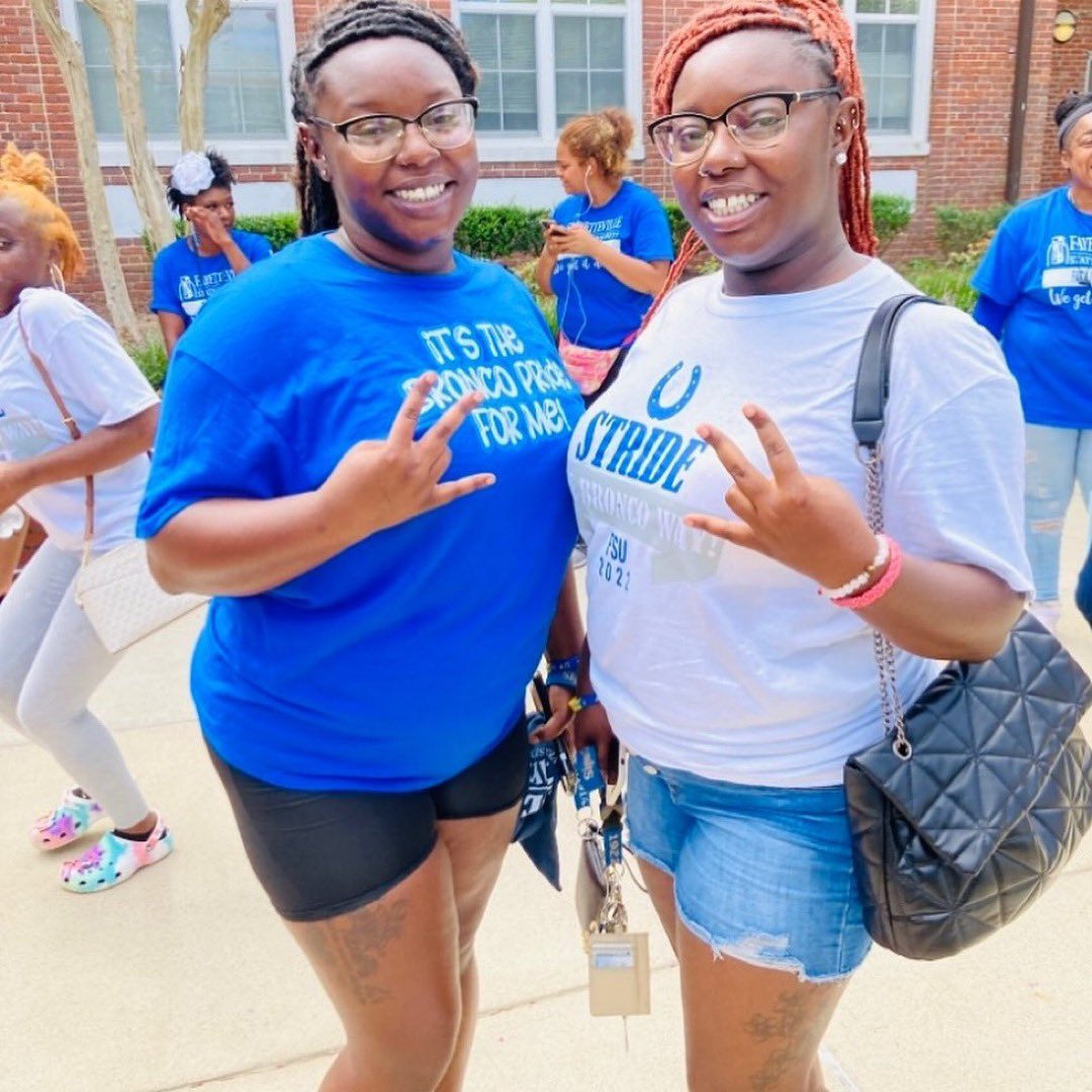 uncfsu's tweet photo. Our first year and transfer students have been welcomed to #BroncoNation and are saddled up for the start of the Fall semester! #OperationSmoothMove is in full effect!! #faystate #fayettevillestateuniversity #broncopride #proudtobe https://t.co/0QxMniUY6m