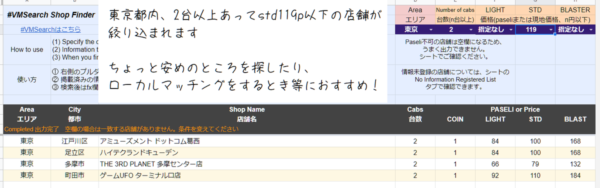 VMS_sdvx's tweet photo. #VMSearch Shop Finder では、Valkyrie Modelのちょっと安めの店舗を探したり、ローカルマッチングをするときに2台以上の店舗を探したいときなどに使えます。
※台数・価格がVMSearchに掲載されている店舗のみ調べられます。
※台数や価格が未掲載の店舗についてはぜひ情報を寄せてください!
#SDVX https://t.co/Scak5QCl3u