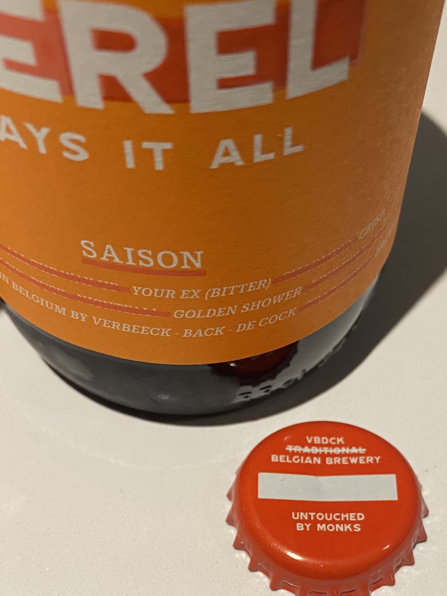 I love the cap on this <a href="/VBDCK_Brewery/">VBDCK Brewery</a> Kerel saison #itsthelittlethings
