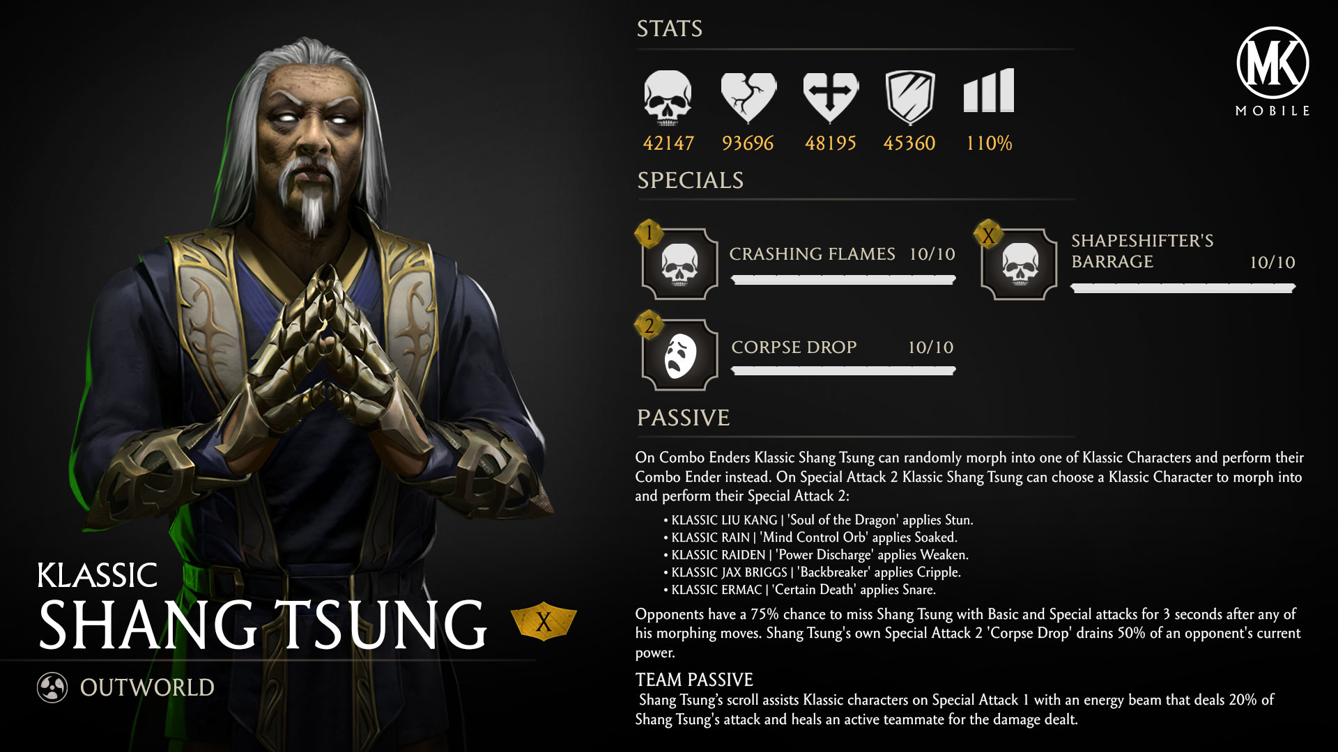 Mortal Kombat Mobile - Get ready, Kombatants! Klassic Shang Tsung will  officially join the #mkmobile roster on August 5th!