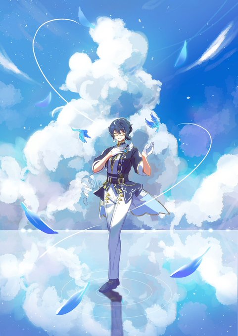 「blue sky petals」 illustration images(Latest)｜21pages