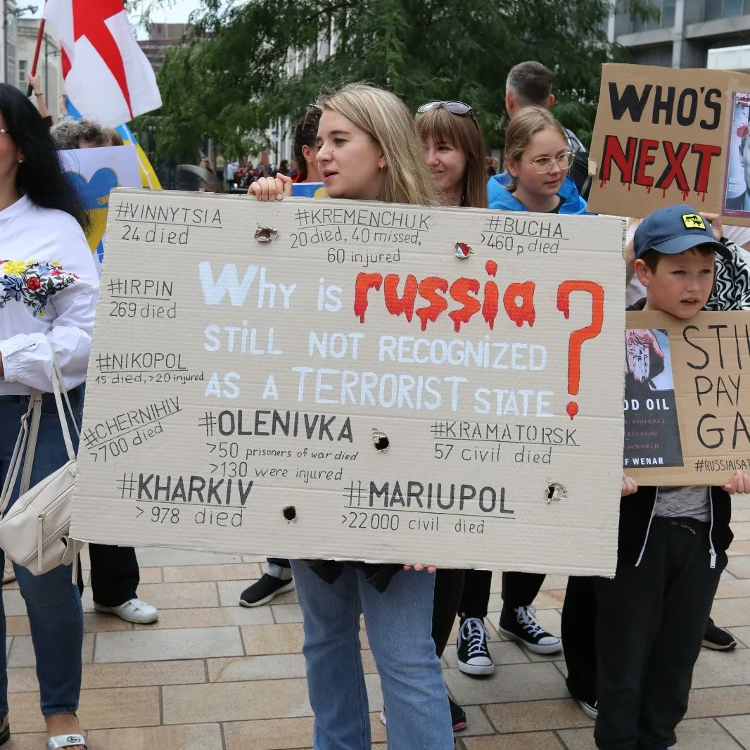 One way to be is to speak! Let's not forget about all Russian crimes in Ukraine.
 I am very proud that I am Ukrainian! #thankyouUK 
#russiaisaterrorist #ukraineisafreecountry #prayforukraine🇺🇦