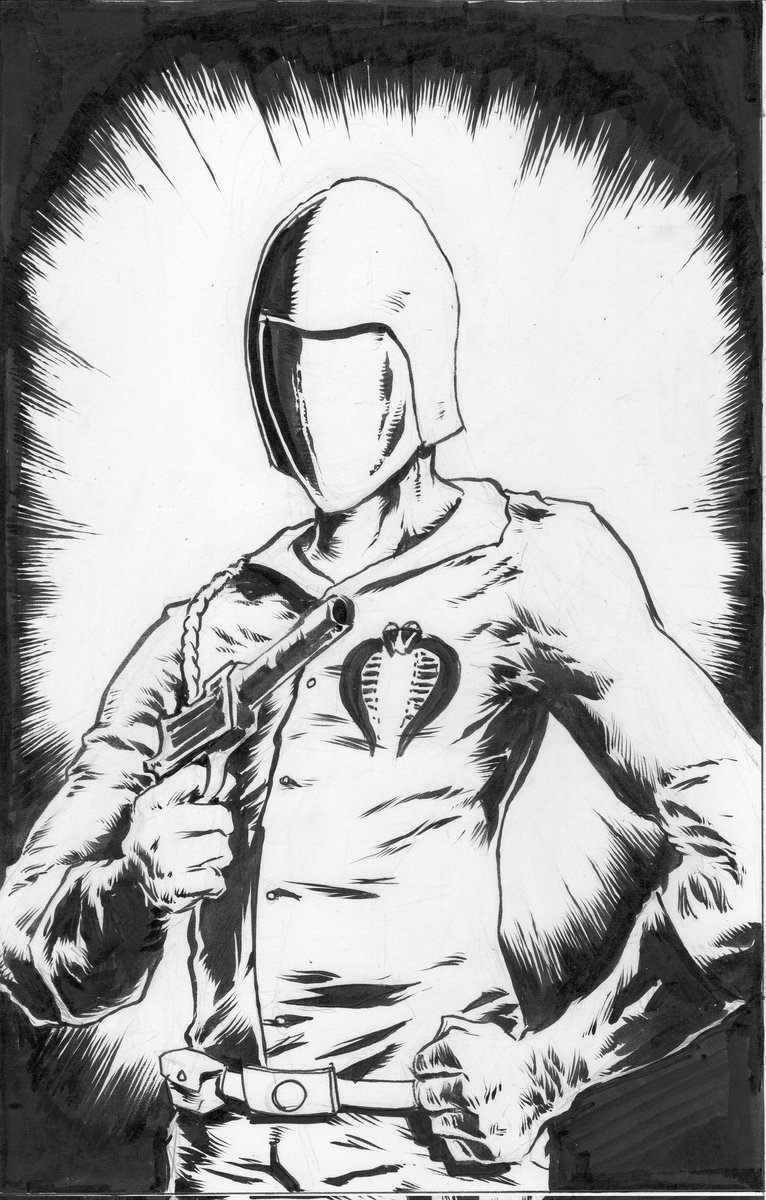 kacsandy5's tweet image. #12 in a series of #GIJoe characters I'm drawing. The main man behind it all, cobra commander. As always if you see something you want, let me know