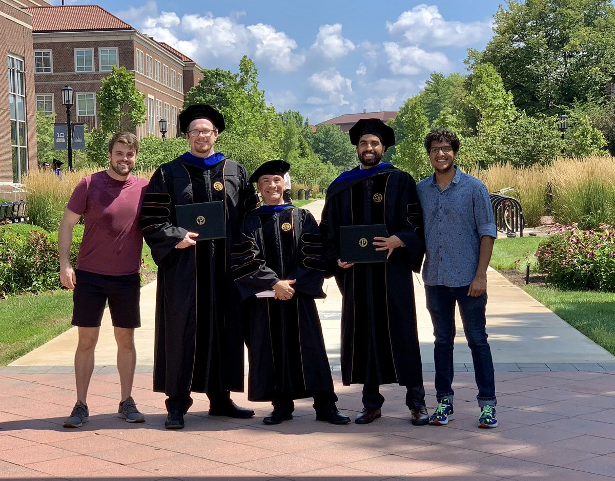 Pablo Zavattieri (@pablozavattieri) on Twitter photo Congratulations to <a href="/KrisHector1/">Kris Hector</a> (left) and Adwait Trikanad (right) who just got their PhDās! All the best for your next step in your careers! Make @PurdueCE/<a href="/PurdueEngineers/">Purdue Engineering</a> proud!! Other group members in the photo <a href="/_jackconnolly_/">Jack Connolly</a> (far left) and Saketh Dasika (far right)! Congratulations to <a href="/KrisHector1/">Kris Hector</a> (left) and Adwait Trikanad (right) who just got their PhDās! All the best for your next step in your careers! Make @PurdueCE/<a href="/PurdueEngineers/">Purdue Engineering</a> proud!! Other group members in the photo <a href="/_jackconnolly_/">Jack Connolly</a> (far left) and Saketh Dasika (far right)!