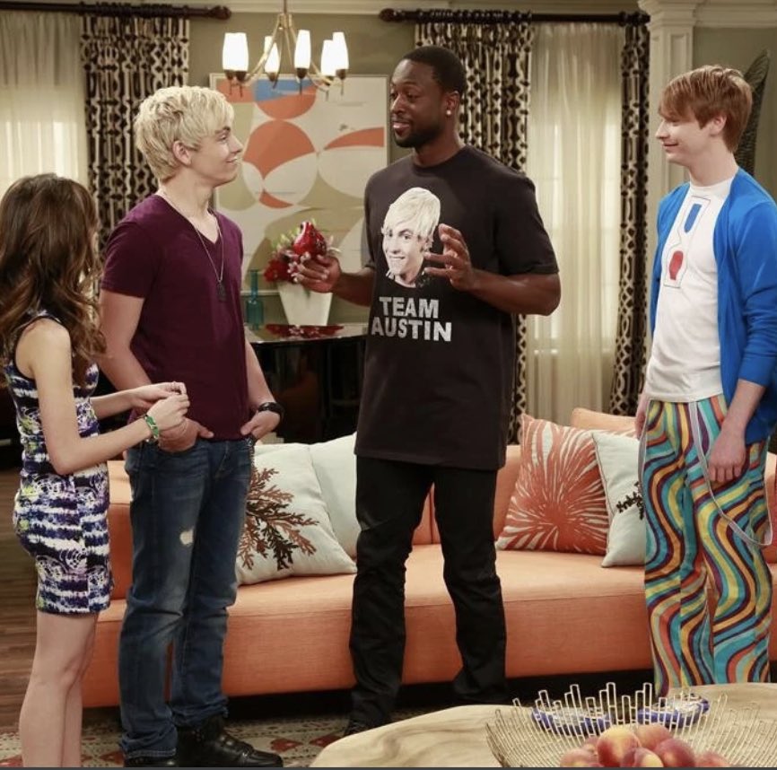 horford_fanog's tweet photo. Remember when dwade was on Austin and Ally https://t.co/UO8v5qfEPL