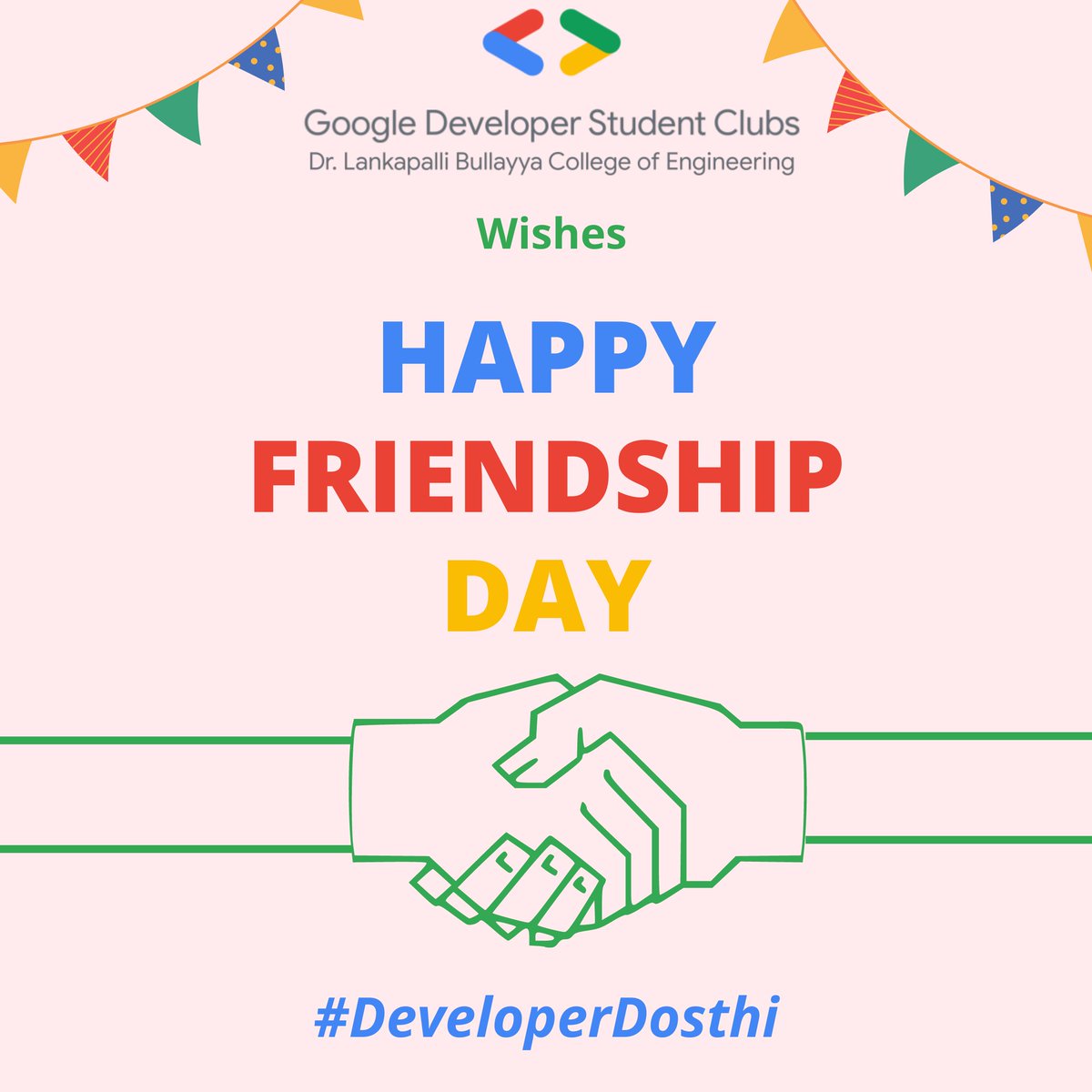 GdscLbce's tweet photo. "Friendship is born at that moment when one person says to another: 'What! You too? I thought I was the only one." — C.S. Lewis

HAPPY FRIENDSHIP DAY!

Regards,
GDSC LBCE

#friendshipday #developerdosthi #gdsclbce #gdscvizag #friends #codebuddies https://t.co/ZyGkMFwPy7
