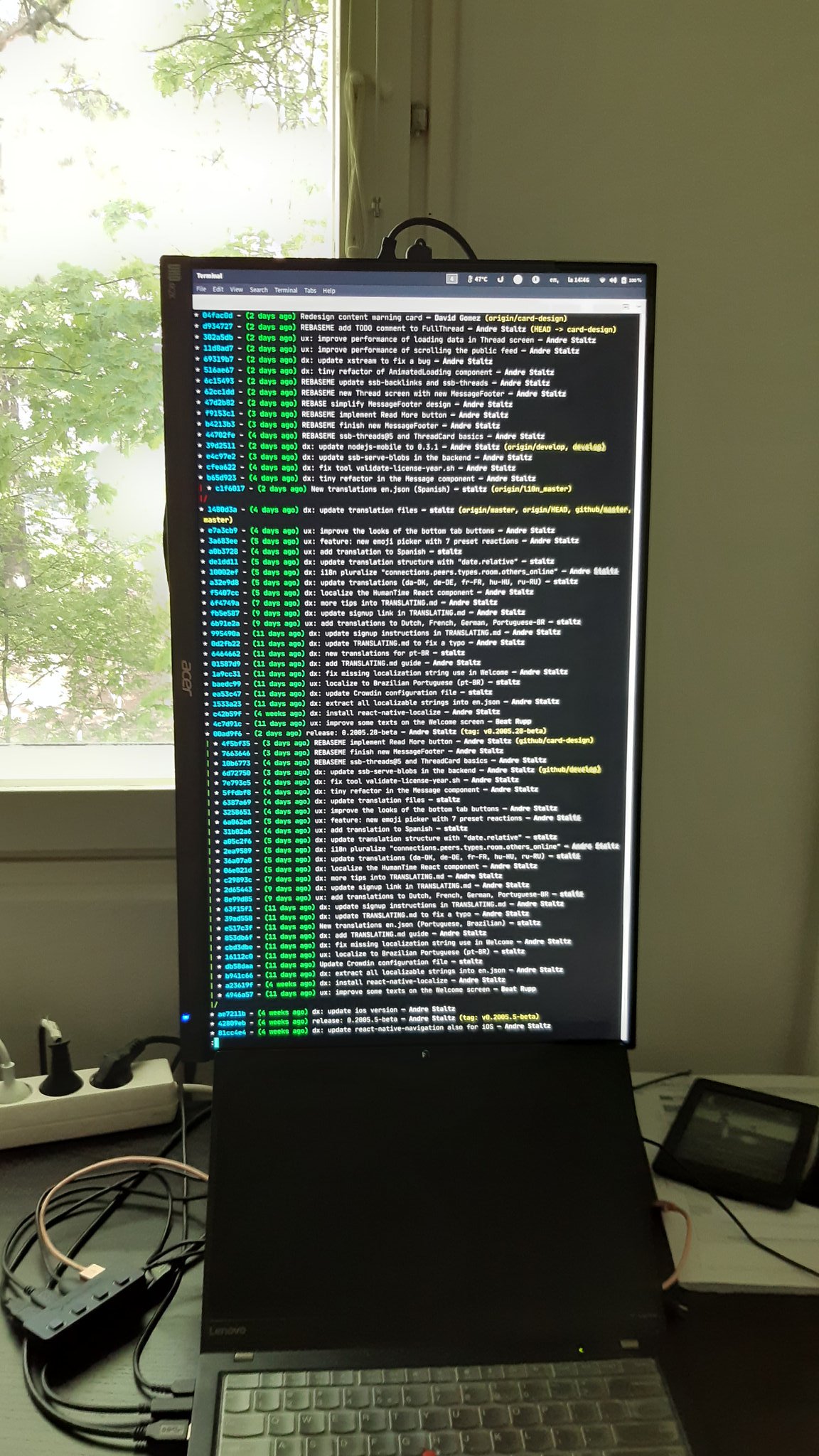 André Staltz on X: &ldquo;I upgraded my monitor from vertical to 