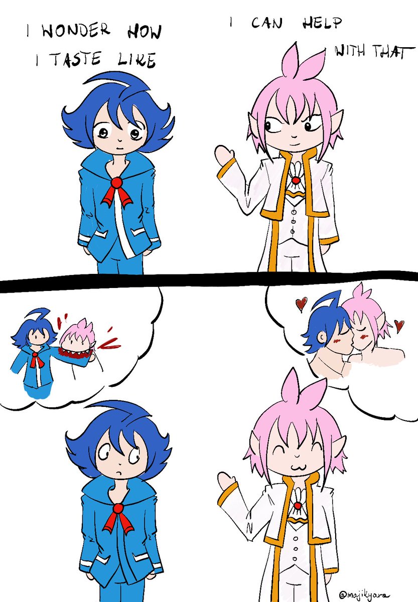 majikyara's tweet photo. my friend introduced me to mairimashita iruma-kun and i gave up halfway but i had to draw this meme with #iruazz https://t.co/hzpxn6Mh6Y