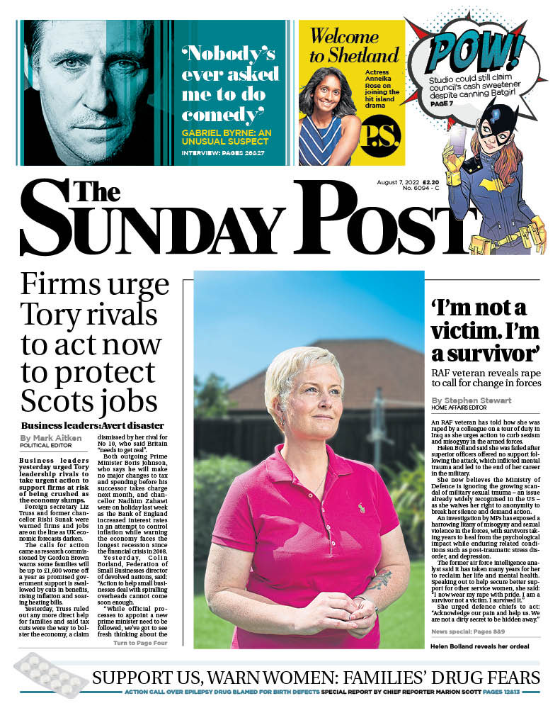 ladymcbeth2's tweet photo. Another cracking Sunday Post- RAF veteran reveals rape in call for change, protect Scots jobs, and the birth defect scandal caused by medication that is even bigger than Thalidomide. ⁦@ValproateUK⁩ ⁦@valproatescot⁩ ⁦@JuliaCumberlege⁩ ⁦@epilepsy_scot⁩ https://t.co/5KJiKxyd5r