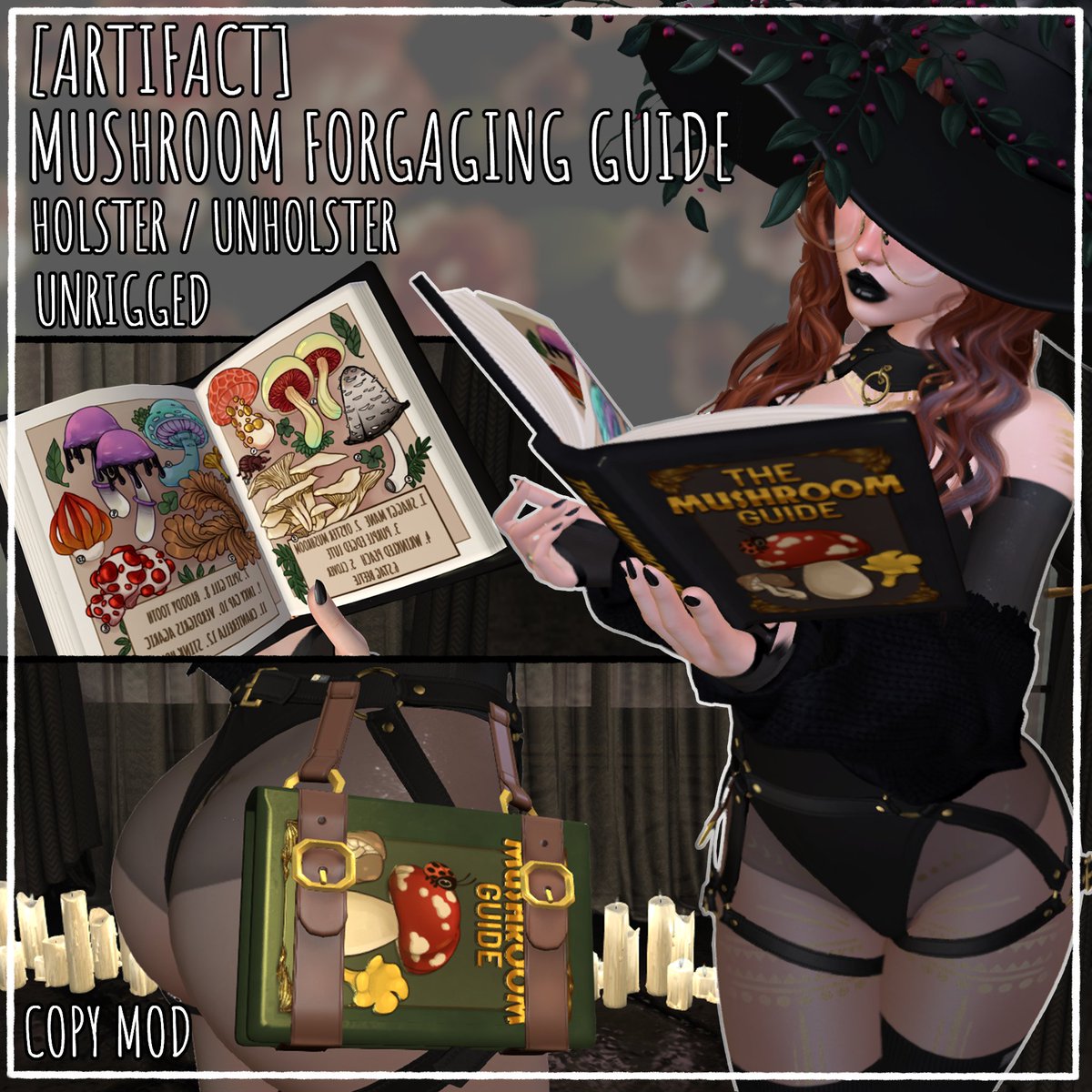 The Mushroom Foraging Guide at the ARTIFACT booth is too cute! I am over the moon at how cute those illustrations are.