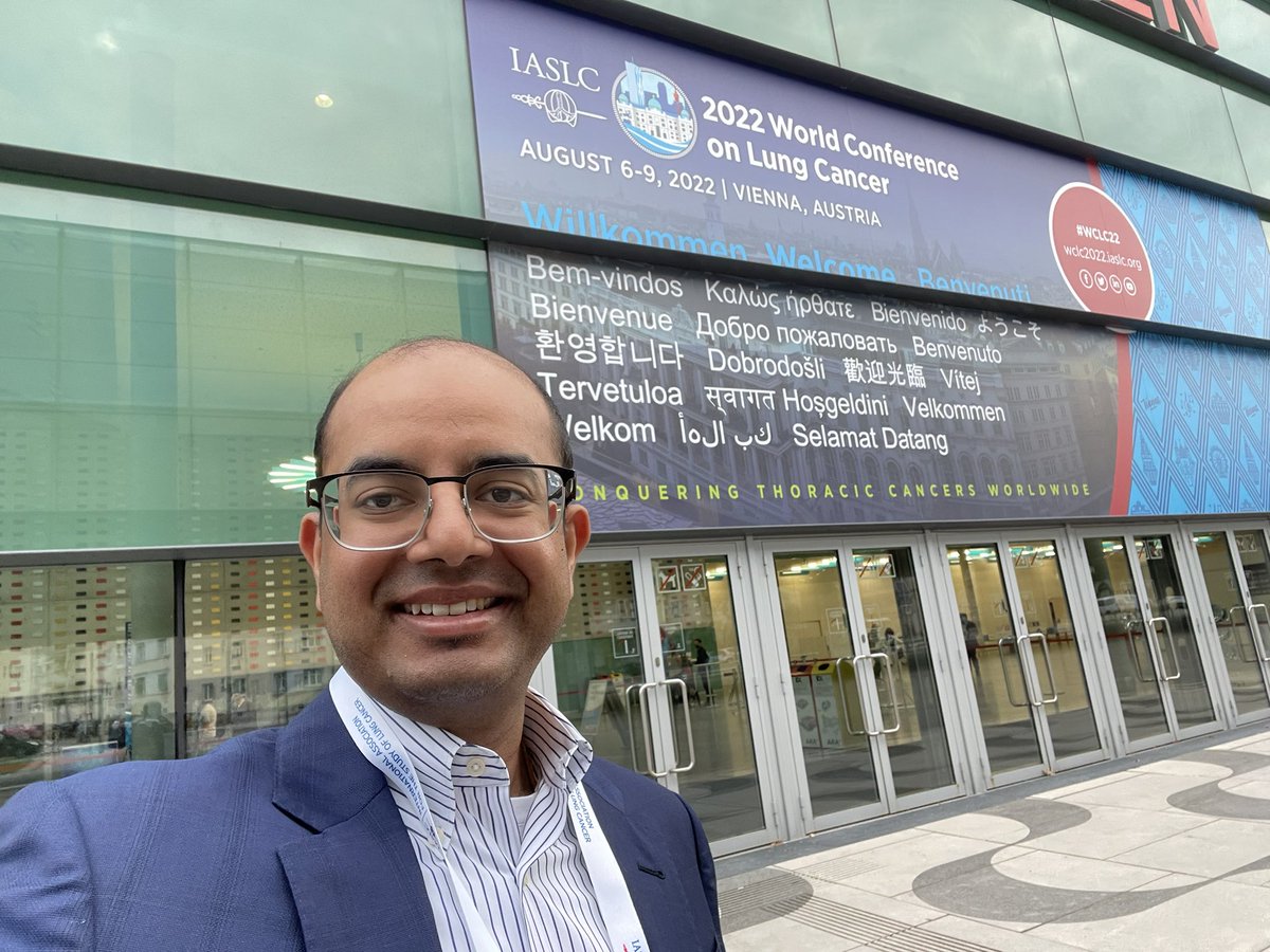 DrTurja's tweet photo. Thrilled to attend my first #WCLC22
Moved by the call to action from @LAGurwitch to aim for nothing but cure. Motivated to collaborate towards discovery to fight EGFR #lungcancer cancer @IASLC https://t.co/cRnF2dMUYT