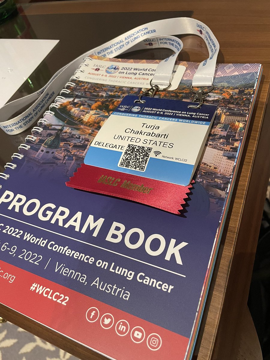 DrTurja's tweet photo. Thrilled to attend my first #WCLC22
Moved by the call to action from @LAGurwitch to aim for nothing but cure. Motivated to collaborate towards discovery to fight EGFR #lungcancer cancer @IASLC https://t.co/cRnF2dMUYT