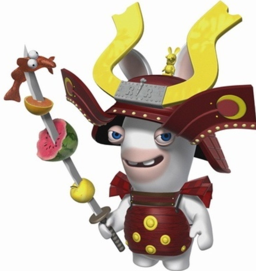 Rabbids_fan's tweet photo. Samurai Rabbid: Always careful of his surroundings. https://t.co/KIdXE8S3jn