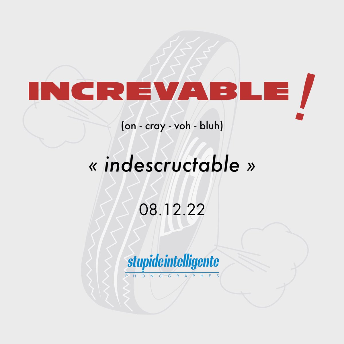 spcfzz's tweet image. Two years in the making… one week until it arrives.

Increvable❗️
(on cray vah bluh)
« Indestructible❗️»
08.12.22